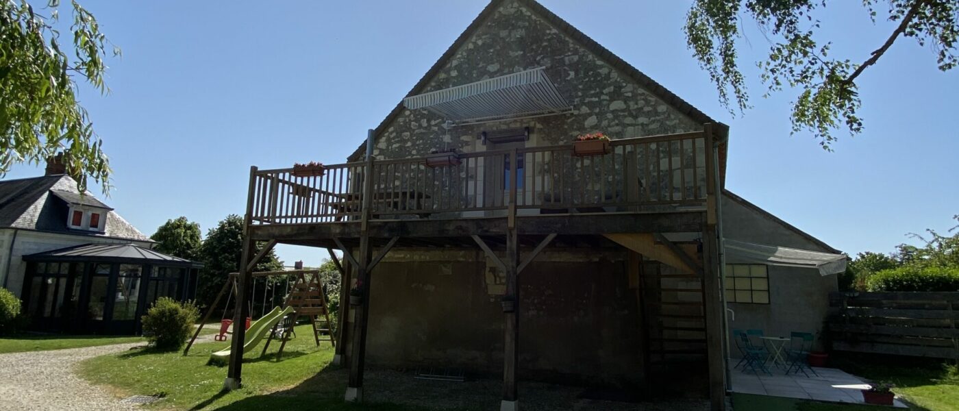 vue exterieure gîte les mariniers prôche du zoo de beauval